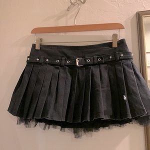 Black Goth Skirt. Sz. S by Royal Bones by daang.